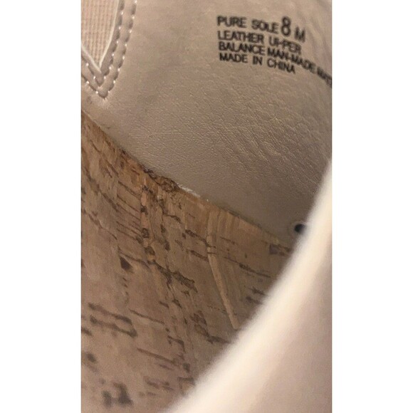 Pure Sole Sandals beige leather with flower accent on the top Women Sz 8 - Picture 11 of 14